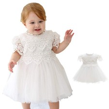 Baby Girl Dress Christening Baptism Gowns Flower Girl Formal Dresses 12M/12-...