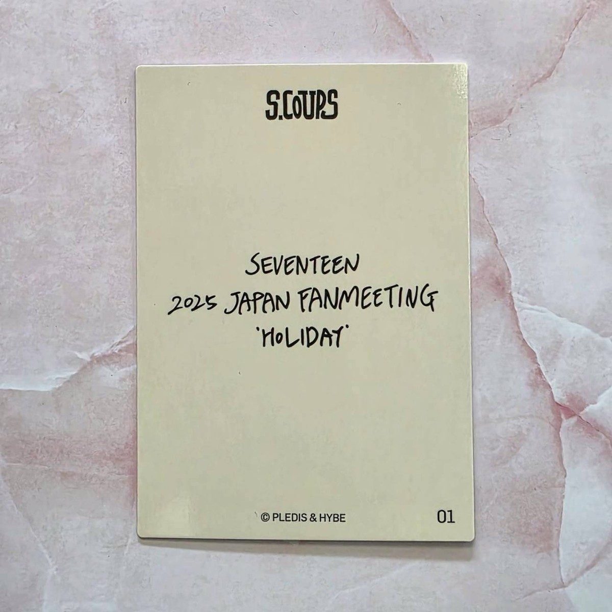 SEVENTEEN 2025 JAPAN FANMEETING HOLIDAY Photo card OFFICIAL