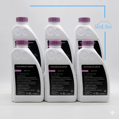 Genuine Volkswagen VW Antifreeze Coolant G12evo 1L G12E050A2 - X6