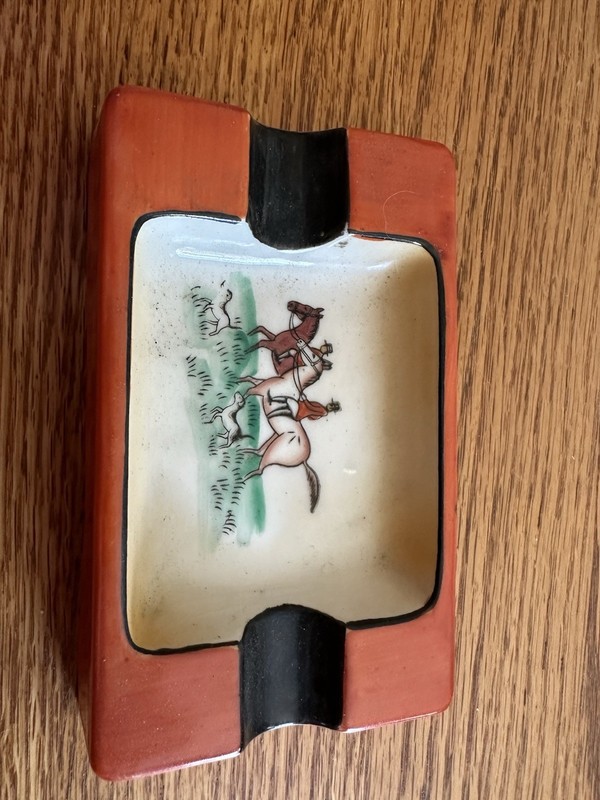 Noritake Vintage Japanese Ash Tray (Fox Hunt Theme)