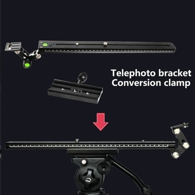 Precise 120mm Quick Release Plate Clamp for DSLR Camera Tripods and Stabilizers
