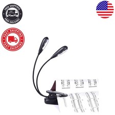 Rechargeable 8 LED Music Stand Light with 3 Brightness Modes - Eye Protection