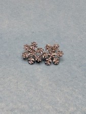 Rhinestone Snowflake Stud Earrings