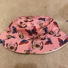 Pink Butterflies Bucket Hat Spring Cottage Fairy Outdoors Gift Summer Travel