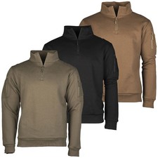 MIL-TEC Tactical Sweatshirt Zipper Taktischer Pullover Sweater Rei&szlig;verschluss