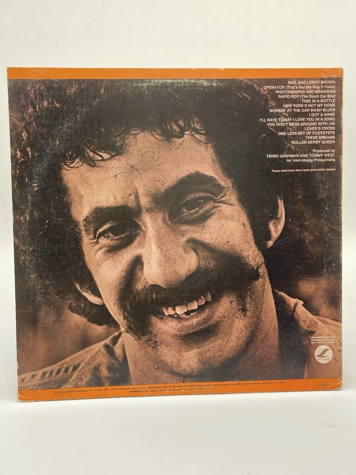 JIM CROCE PHOTOGRAPHS & MEMORIES HIS GREATEST HITS 12" LP VG+ VINYL RECORD 1974 - Image 2 of 4