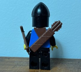 Lego Rare 1984 Misprint Error Black Falcon Knight Minifigure Reverse Print 6074