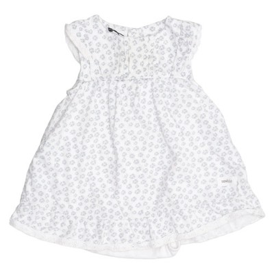 Newbie by KappAhl, Kleid, Größe: 74, Weiß/Grau, Bio-Baumwolle, Sonstiges #giD
