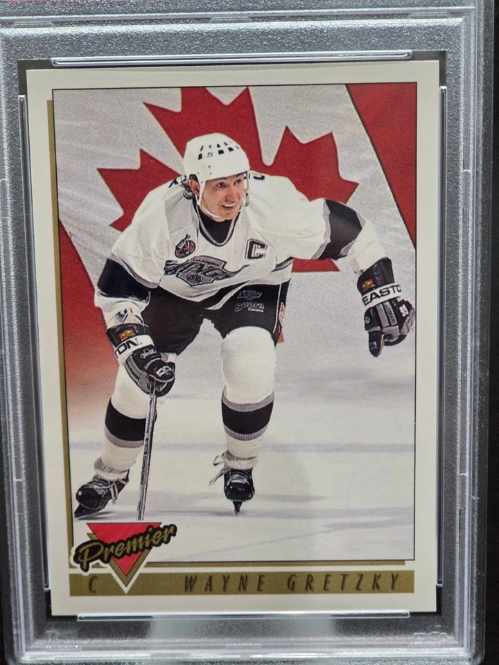 1993 94 O-Pee-Chee Premier Wayne Gretzky Los Angeles Kings #380 PSA Grade 8 - Image 2 of 4