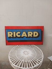 1960'S French Metal Ricard Sign Advertising ORIGINAL , 94cms Long
