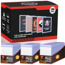 300 PCS TopLoaders Card Sleeves for Trading Cards, 3" x 4" Hard Plastic Baseb...