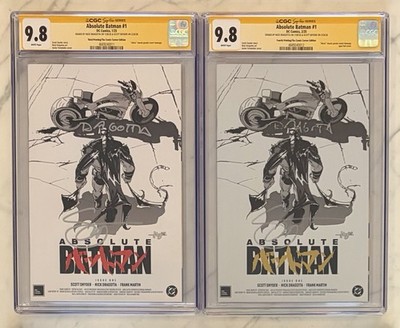 「アキラッチ　様」専用 Absolute Batman #1 Akira Fernandez 3rd/4th CGC SS 9.8 2x Signed