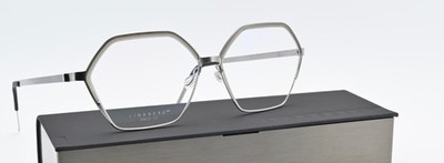 LINDBERG Brille 9852 52-12 T415 135 Col P10 Strip Titanium Hexagon Leicht Flex
