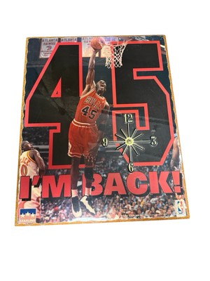 Im Back Michael Jordan Clock #45 Staline 1995 NBA Rare