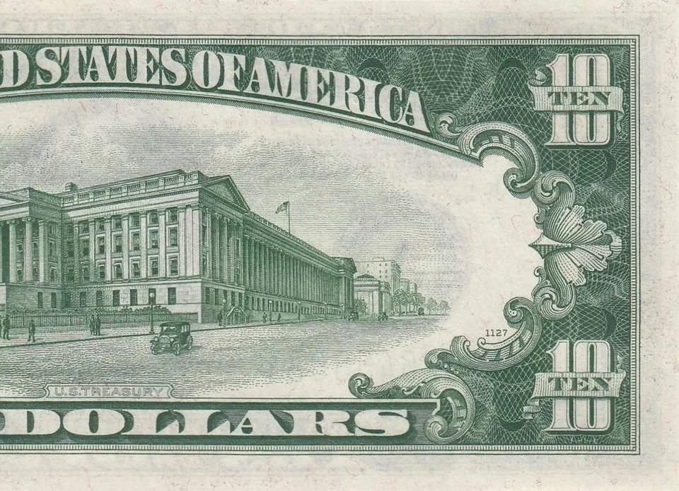 1934-A FEDERAL RESERVE NOTE $10 "BOSTON" (( GEM UNC )) - Image 3 of 4