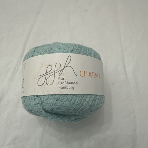 Vintage Garn GroBhandel Hamburg GGH Charme Teal Ribbon Yarn Cotton Blend - Picture 1 of 5