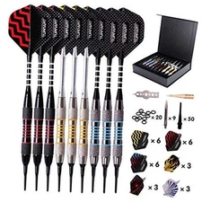  Darts Plastic Tip - Professional Soft Tip Darts Set for Electronic Dartboard 