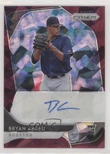 2020 Panini Prizm Rookie Burgundy Cracked Ice 18/25 Bryan Abreu Auto RC 0d3q