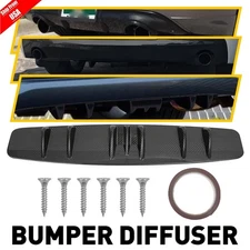 33" Lower Rear Bumper Diffuser Spoiler Splitter Wing Trim Carbon Fiber Universal