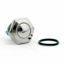 16mm 2 Pin Normally Closed Momentary NC Metal Push Button Switch 36V/2A
