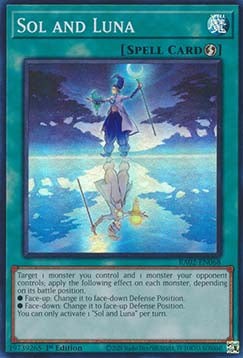 YuGiOh Sol and Luna (V.1) RA02-EN068 Super Rare Englisch Neu 1st