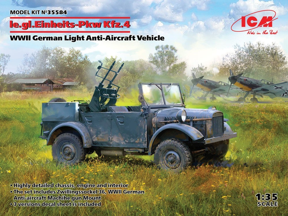 Maquette Kfz.4 ICM 1/35 pour Création de Diorama Militaire Seconde Guerre