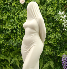 Statua Donna Velata Resina, Gesso, Candela, Sapone Stampo Silicone