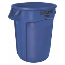 Rubbermaid Commercial Fg262000blue Brute 20 Gal Round Heavy Duty Plastic Can,