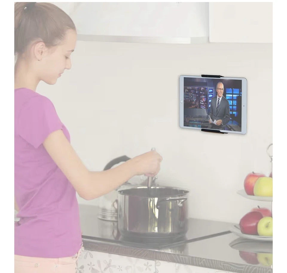 Suporte de parede universal para tablet cozinha para smartphones eReader para iPad Air5 - Imagem 2 de 4