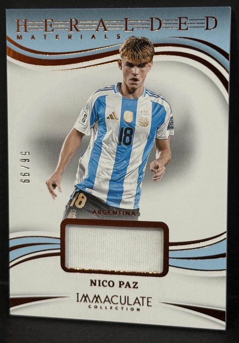2024-25 Panini Immaculate Argentina Nico Paz Heralded Materials