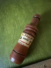 Vintage Faulk’s CH-44 Goose Call Lake Charles LA Hunting Waterfowl Duck Champion