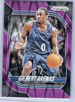 2025-26 Panini Prizm Gilbert Arenas #168 Purple Seismic 125/149 Wizards
