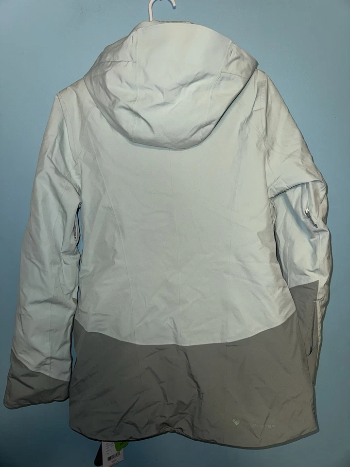 Obermeyer First Chair Ski Snowboard Jacket Womens Size 6 Glacial Ice Primaloft - Image 2 of 3
