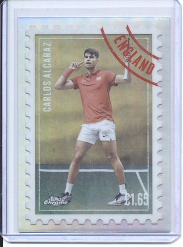 Carlos Alcaraz #ITP-13 2025 Topps Chrome International Postage card