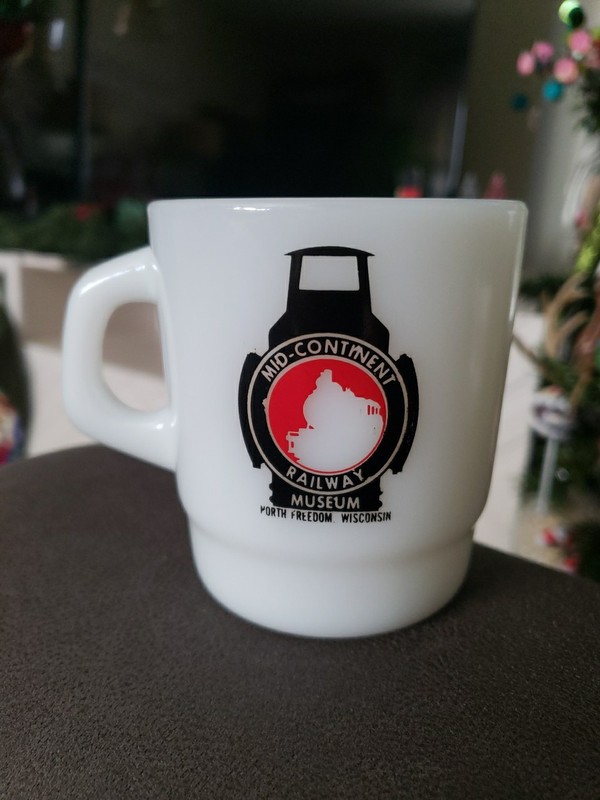 Vintage Mid-Continent Railway Museum Coffee Mug Galaxy Glass North Freedom, Wi