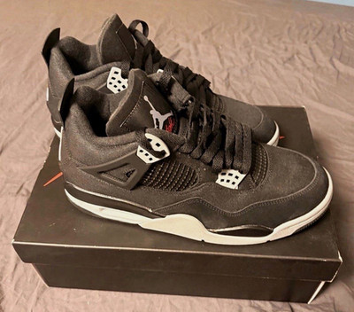 Jordan Air Jordan 4 Retro SE Herren Sneaker EU 42,5 Black Canvas