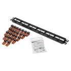 PANDUIT Cat5e Modular Patch Panel Kit 24 Ports CPPK24BLY