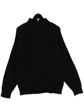 Jack Wills Men's Jumper L Black Acrylic with Polyester, Elastane Pullover