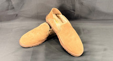 UGG Cooke Brown Suede Shearling Lined Comfort Loafer Slipper 1013485 Men's 11