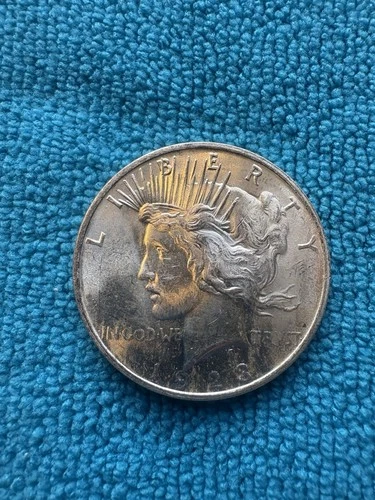 1923-P Peace Dollar 90% Silver - Brilliant Uncirculated.  Nice Original luster!