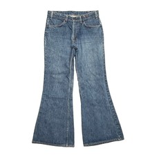Vintage 70s Levi  s 684 Bell Bottom Jeans 31x29 Orange Tab Talon 42 Flare USA