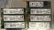 Lot of 7 - 512GB SATA M.2 2280 SSD Micron 1100 1300 Toshiba SG6 Hynix SC401