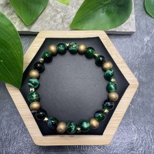 Handmade Bead Beaded Stackable 7.5  Plus Stretch Bracelet New Free Ship C1251