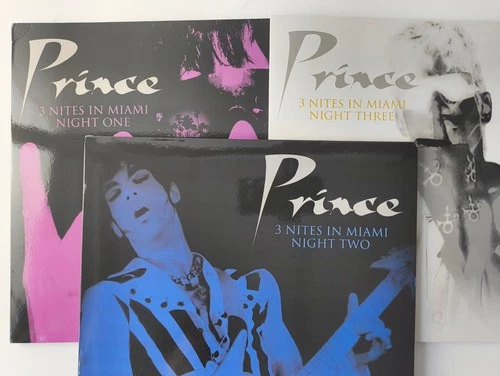 PRINCE 2 Nites in Miami 1,2 &3 JOB LOT NEAR MINT