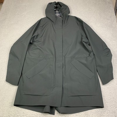 REI Co-Op Rain Jacket Womens Plus 2X Black Pike Street Trench Coat