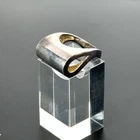 Vintage Sterling Silver Huge Large Modernist MCM Bold Abstract Design Size 11