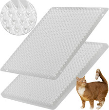 8 Pack Cat  Dog Repellent Scat Mats with Spikes, 16x13" for Indoor/Outdoor Use