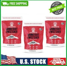 3 Bag Lakanto Classic Monk Fruit Sweetener - White Sugar Substitute, 2 lbs