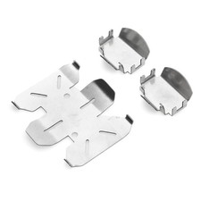 Stainless Chassis Armor Skid Plate Kit for Axial SCX10 PRO AXI03028 1/10 RC Car