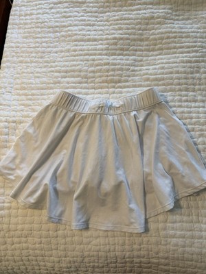 Abercrombie Kids Girls White Skater Skort Pull-On Elastic Waist Size 9/10
